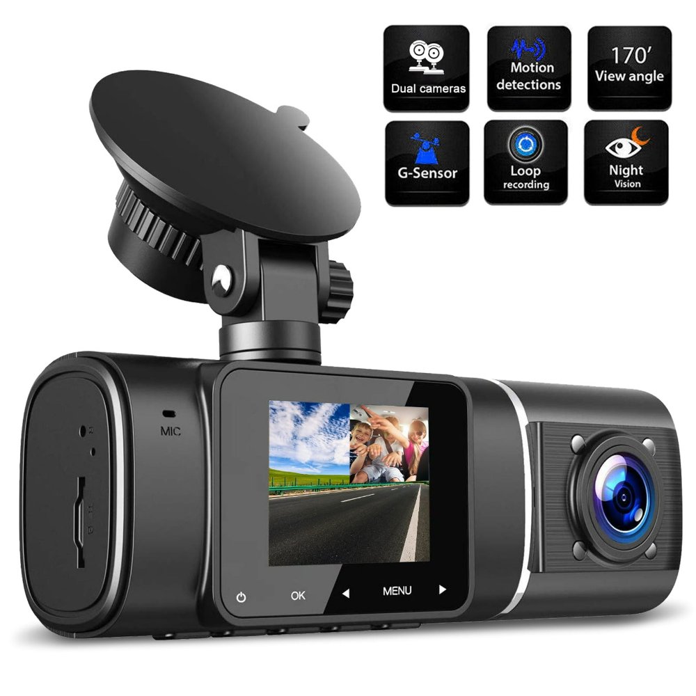 car dash camera front and rear